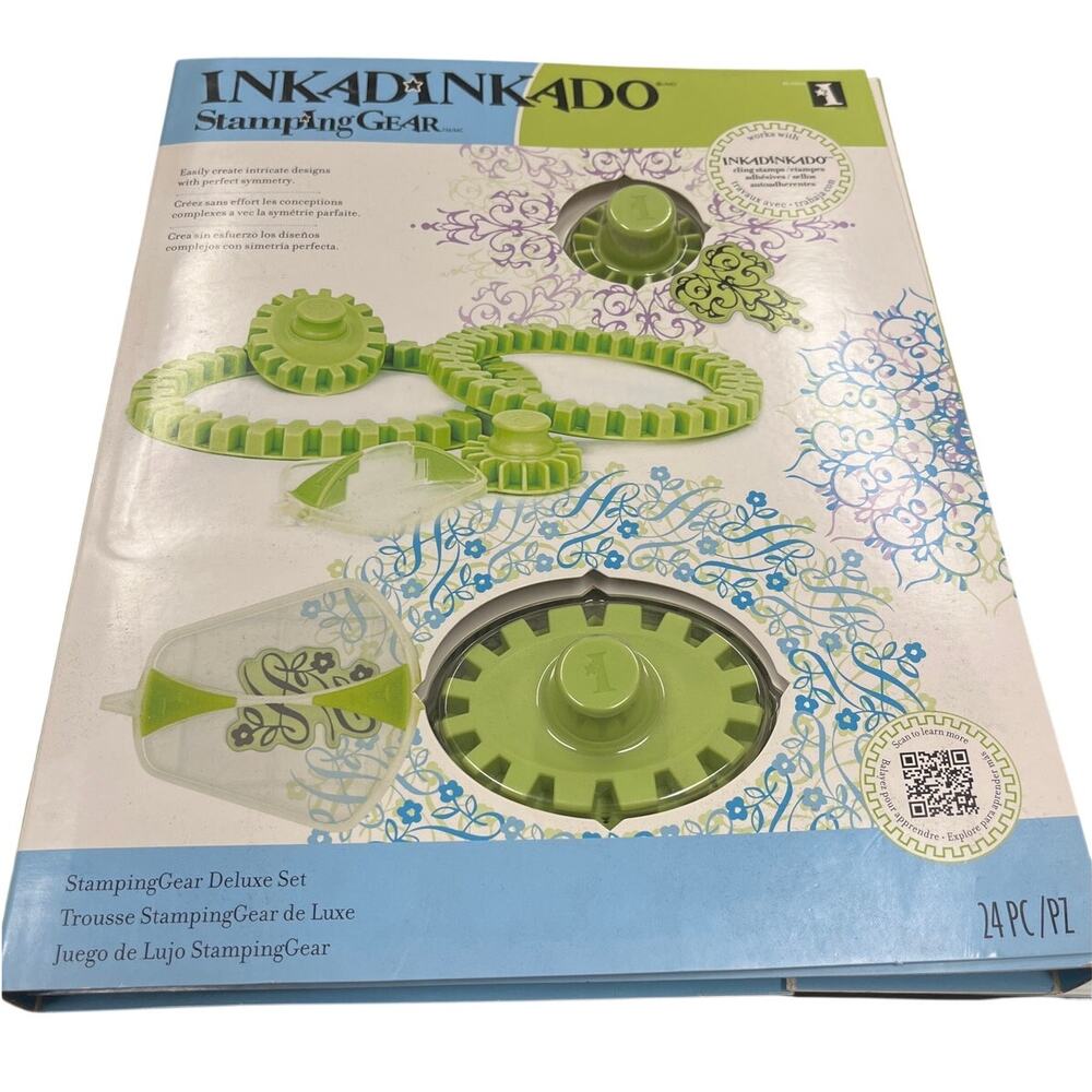 Inkadinkado Stamping Gear Deluxe Set 24 Pc New Sealed Craft Kit